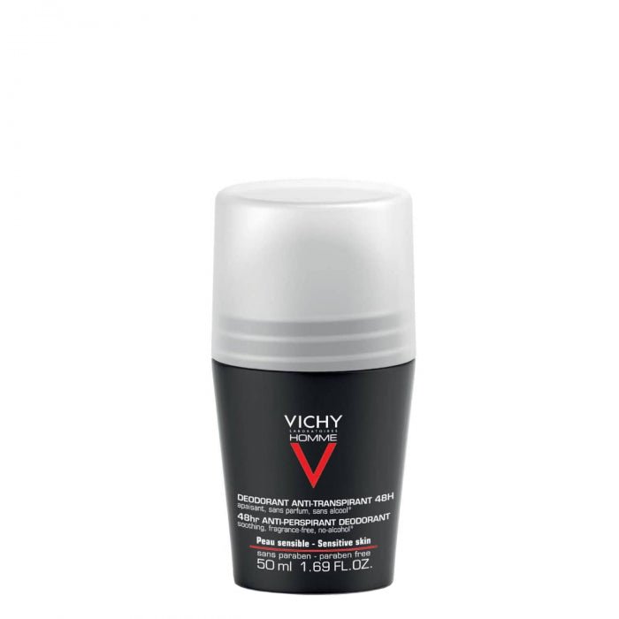 Vichy Vichy Homme 48h Roll-On Deodorant for Sensitive Skin 50ml