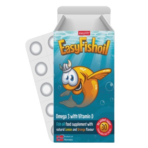 EasyVitEasyVit Easy Fish Oil with Vitamin D 30 Chewable Gel Tablets